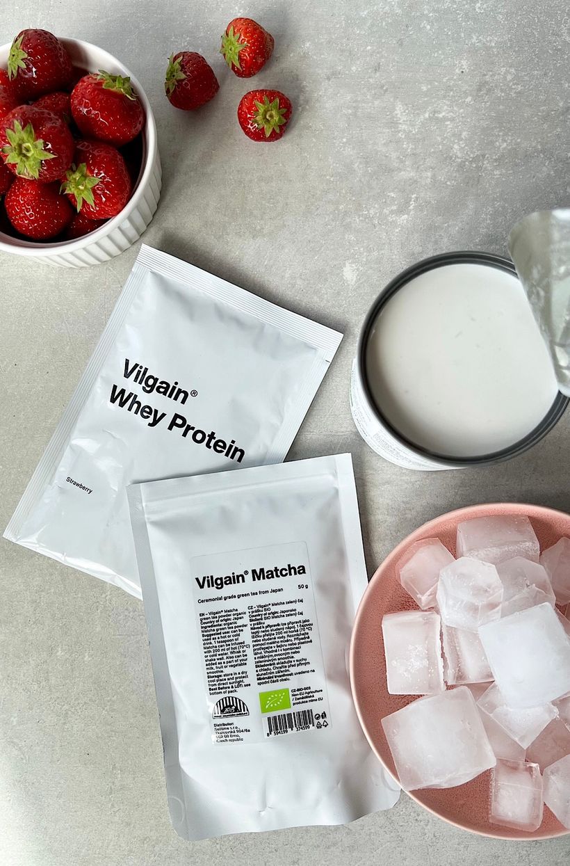 Jeges matcha latte eperrel