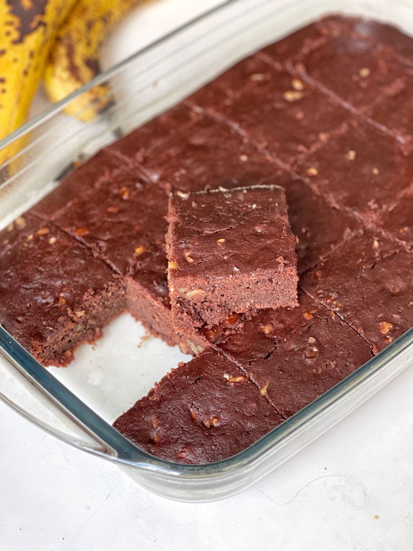 Banánové brownies