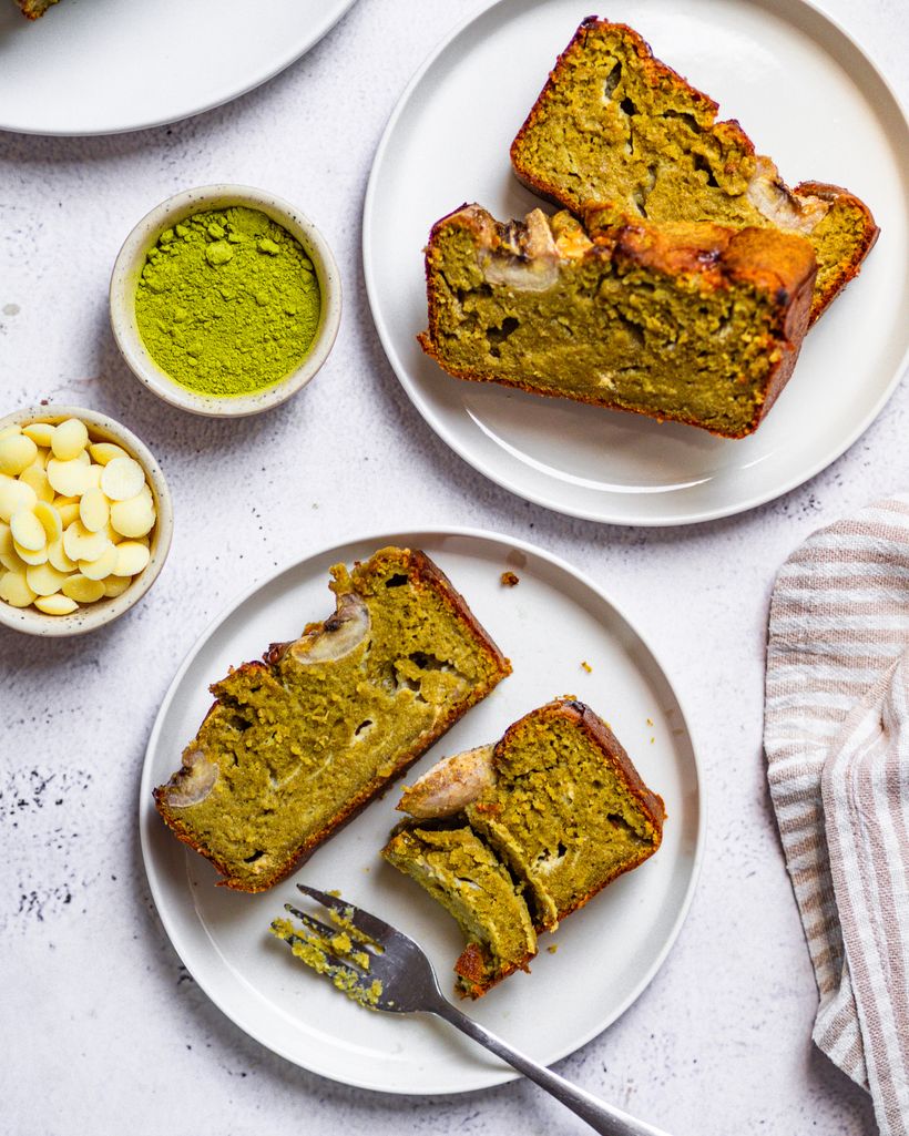 Matcha banana bread
