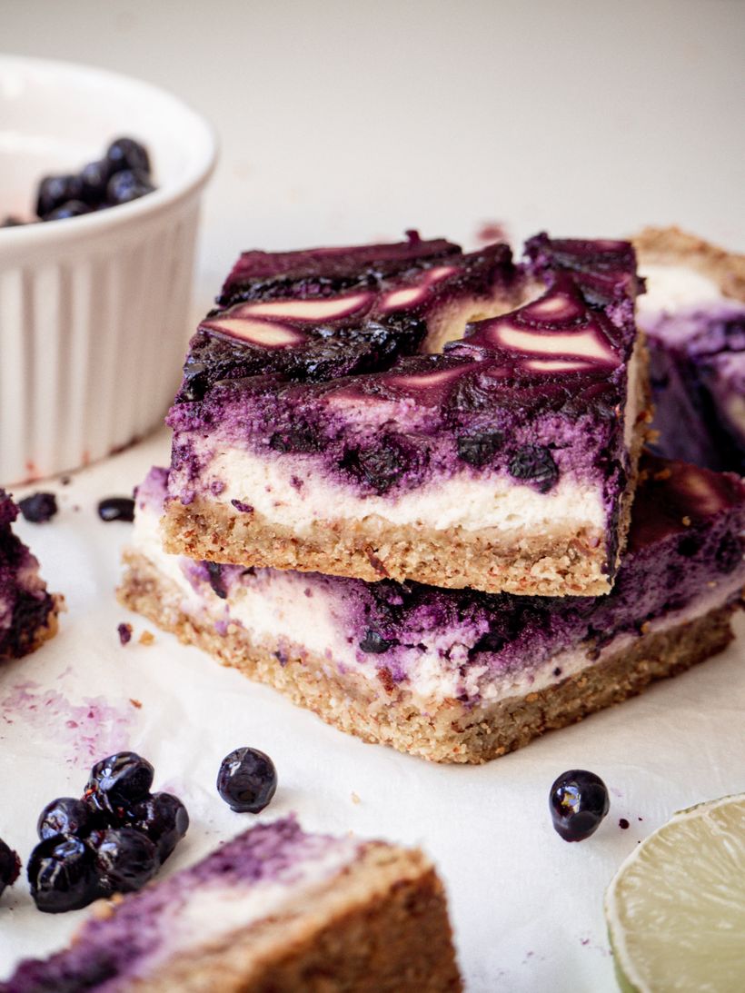 Borůvkový cheesecake na plech