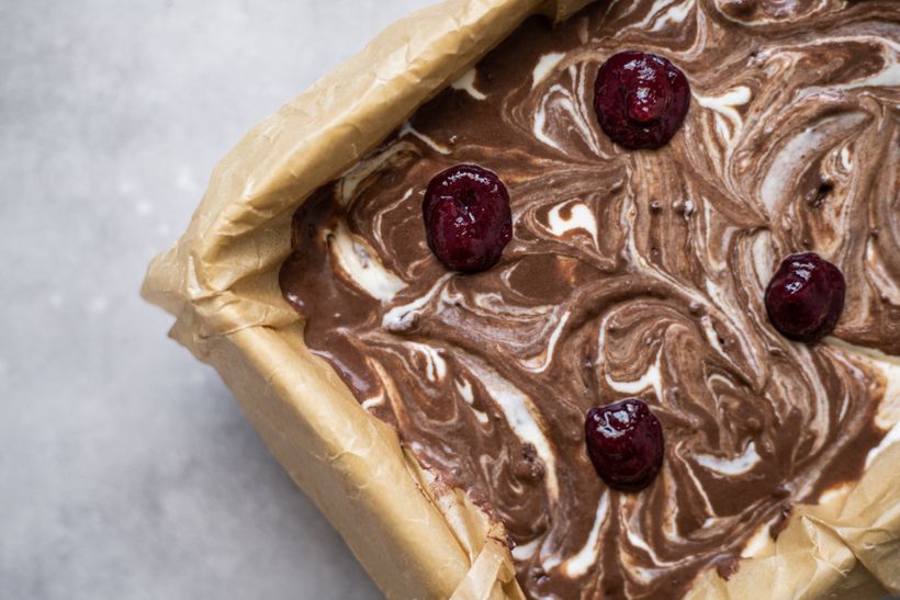 Schoko-Käsekuchen-Brownies mit Quark