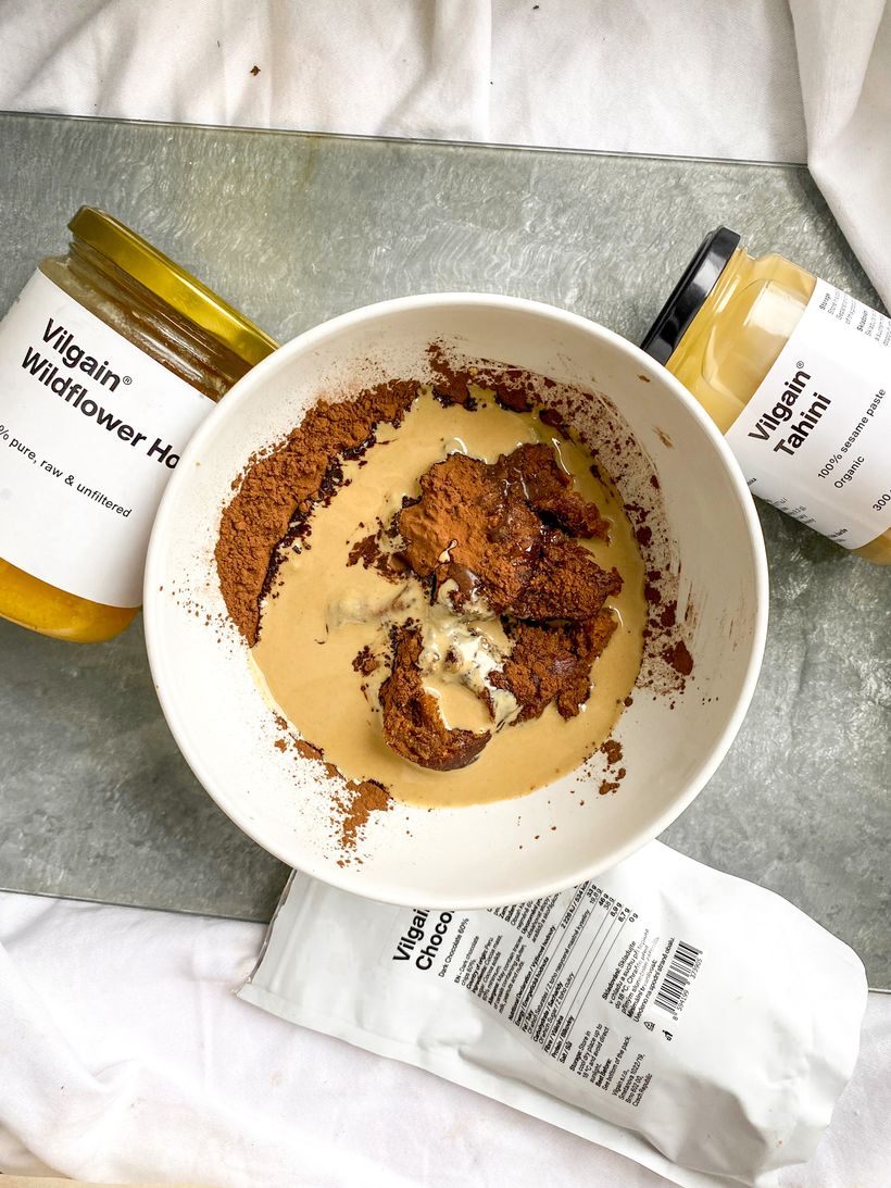 Nepečené raw brownies