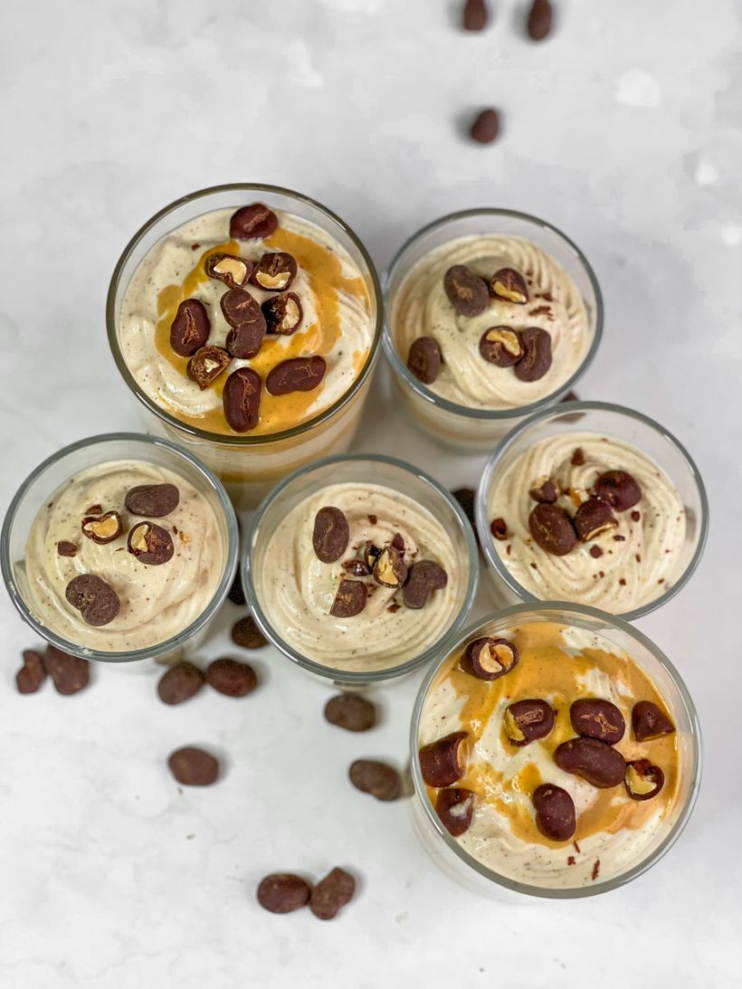 Arašídová pěna s tvarohem