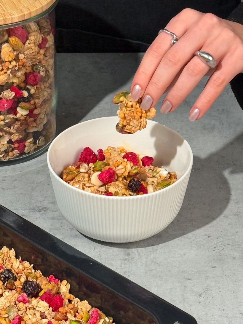 Domácí pistáciová granola