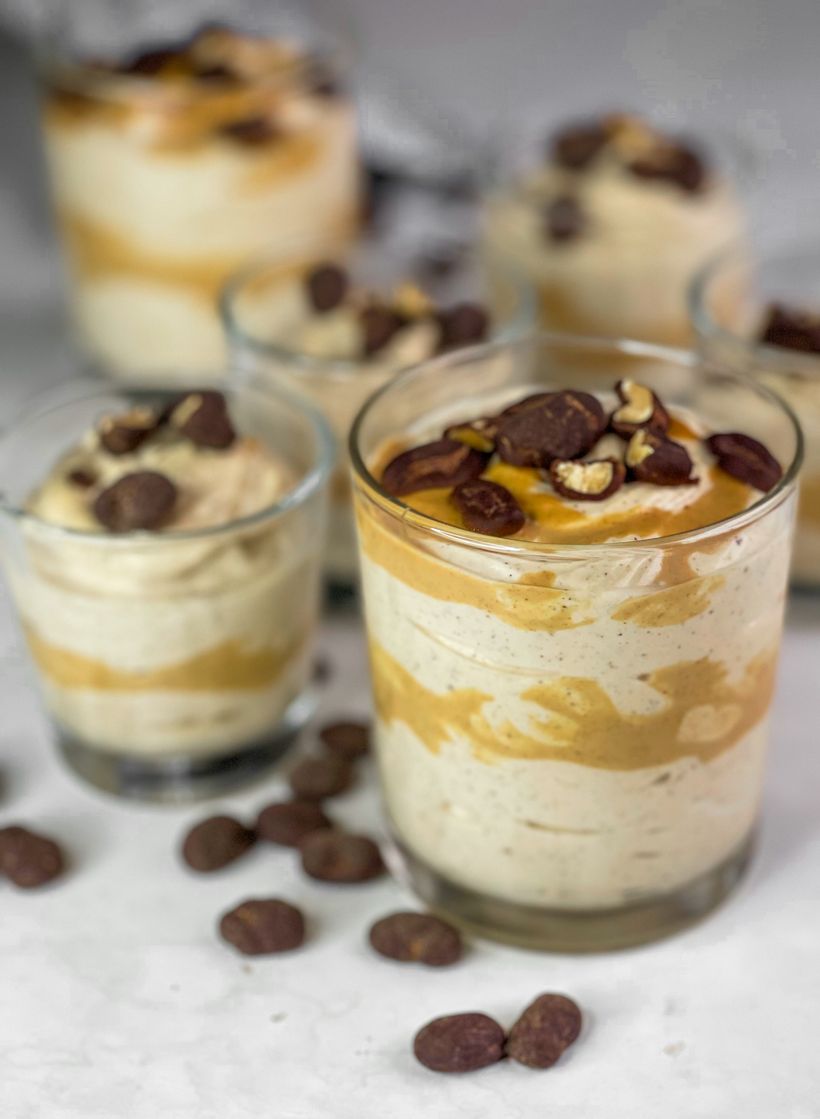 Arašídová pěna s tvarohem