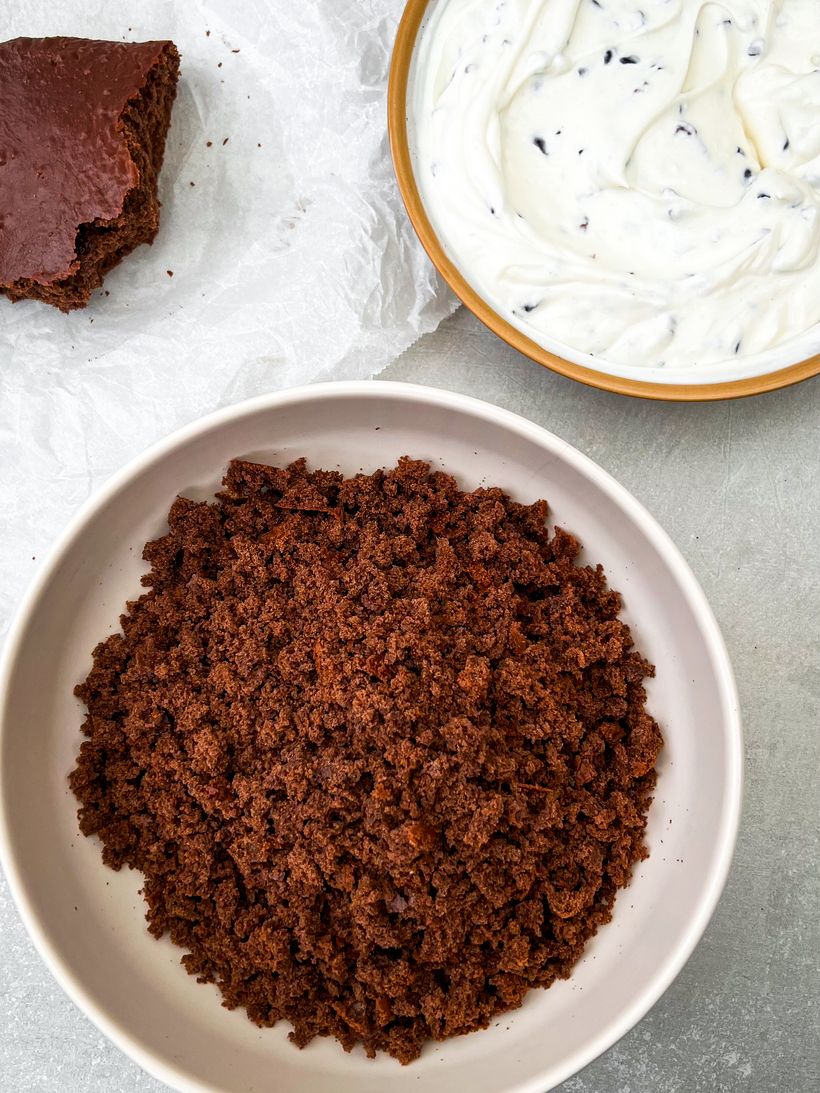 Glutenfreies Protein-Dessert im Glas