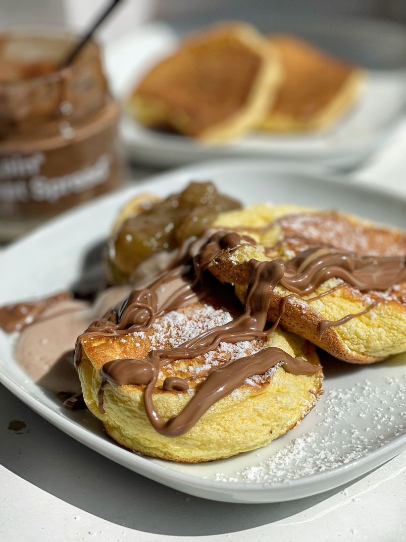 Nadýchané japonské palačinky