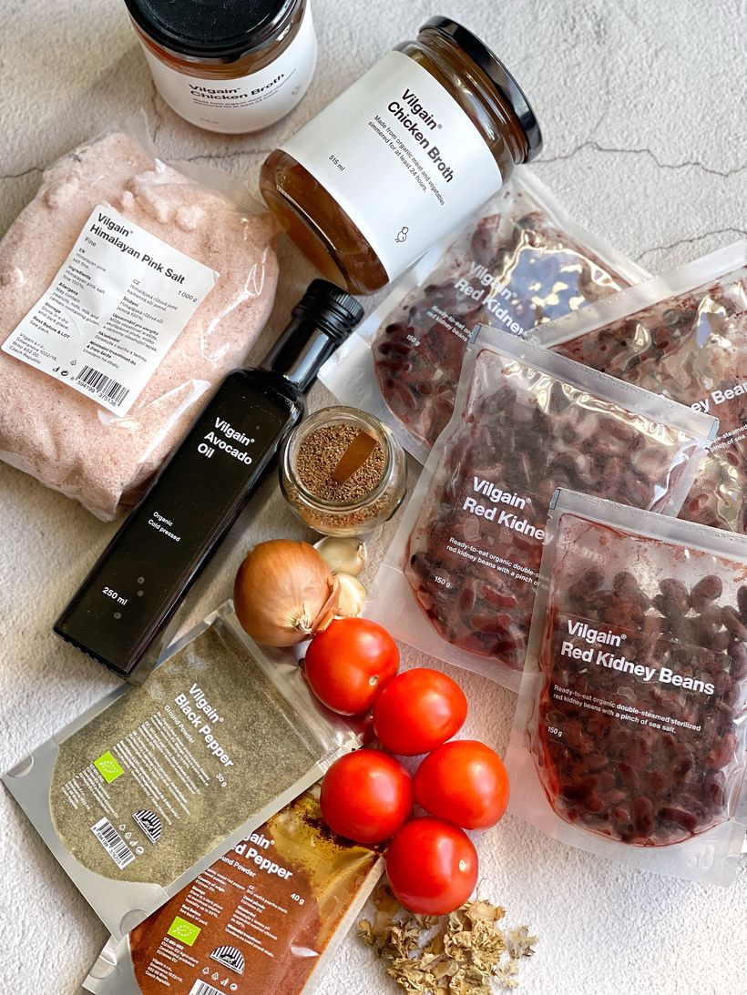 Fazuľová polievka z červenej fazule