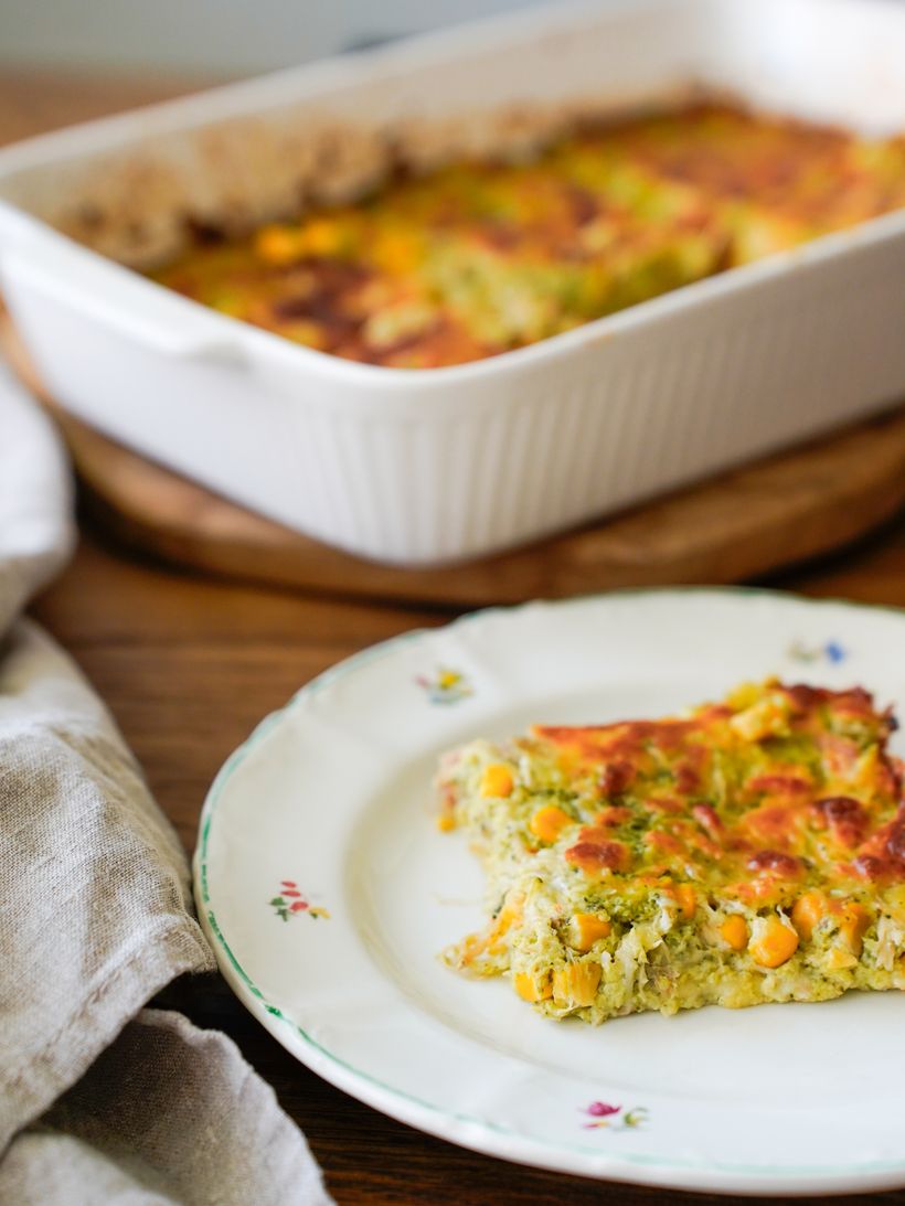 Brokolicový quiche s kuřecím masem