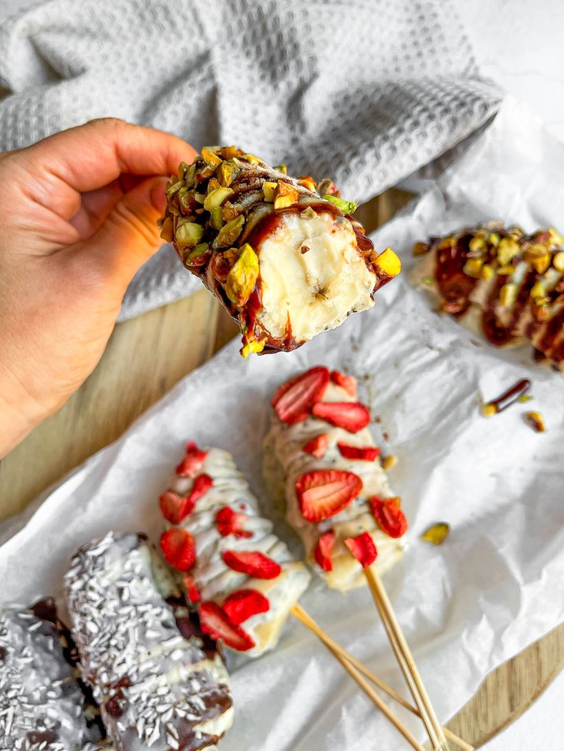 Proteinové mražené banány