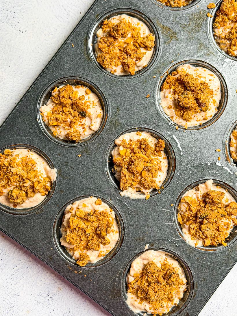 Slané muffiny se sýrem a slaninou