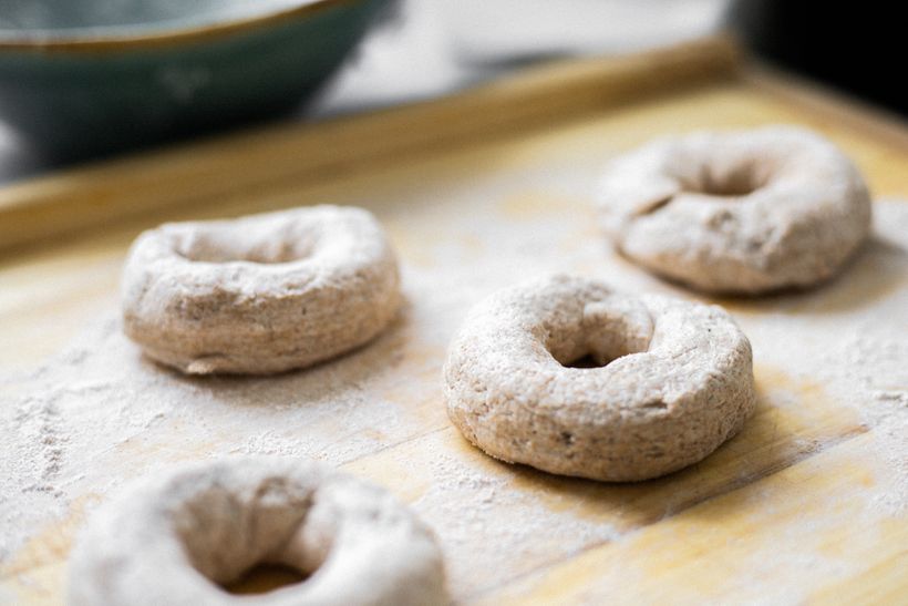 Hausgemachter Joghurt-Bagel