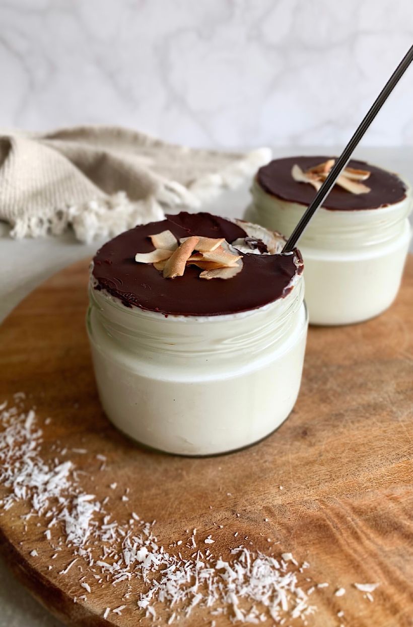 Bounty do pohára: ľahký dezert s chrumkavou čokoládou