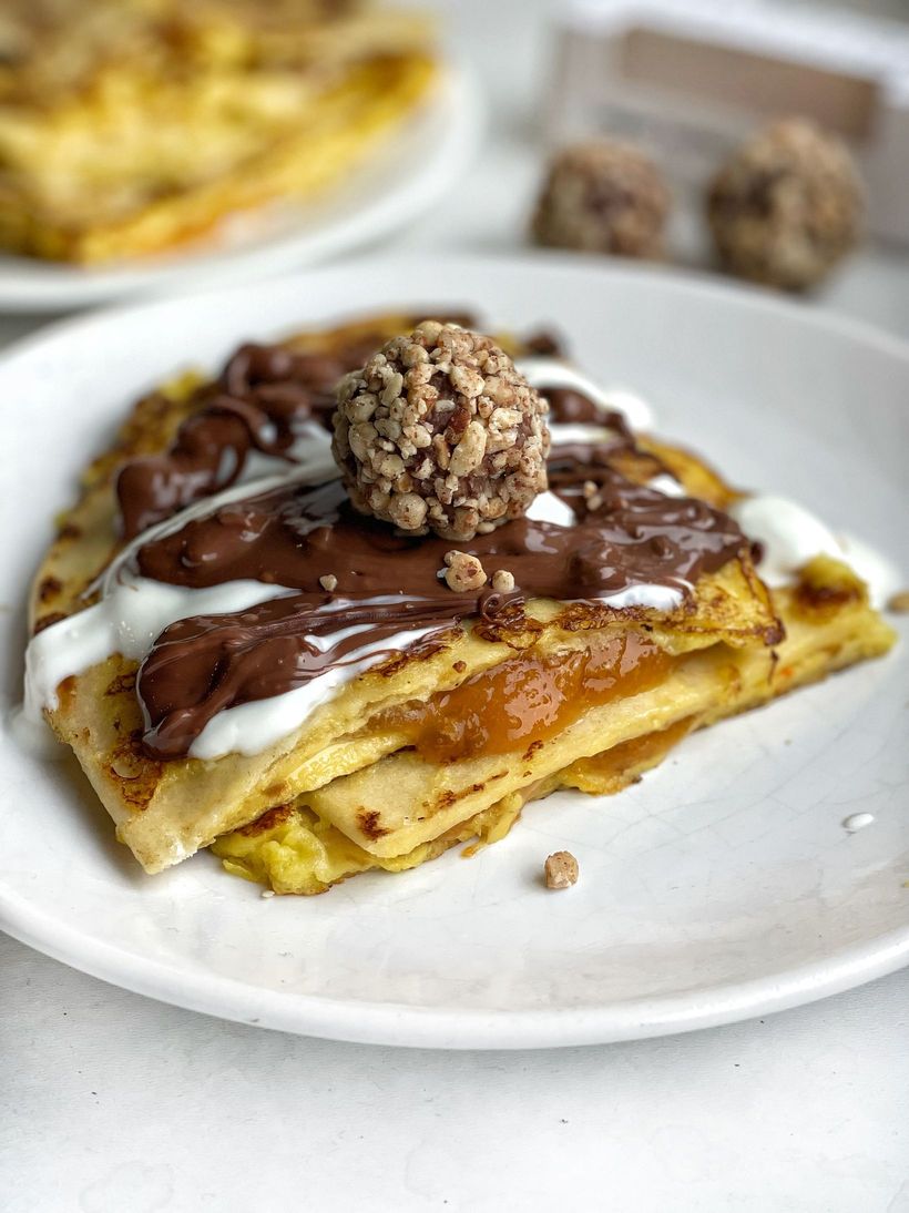 Plnená tortilla na sladko