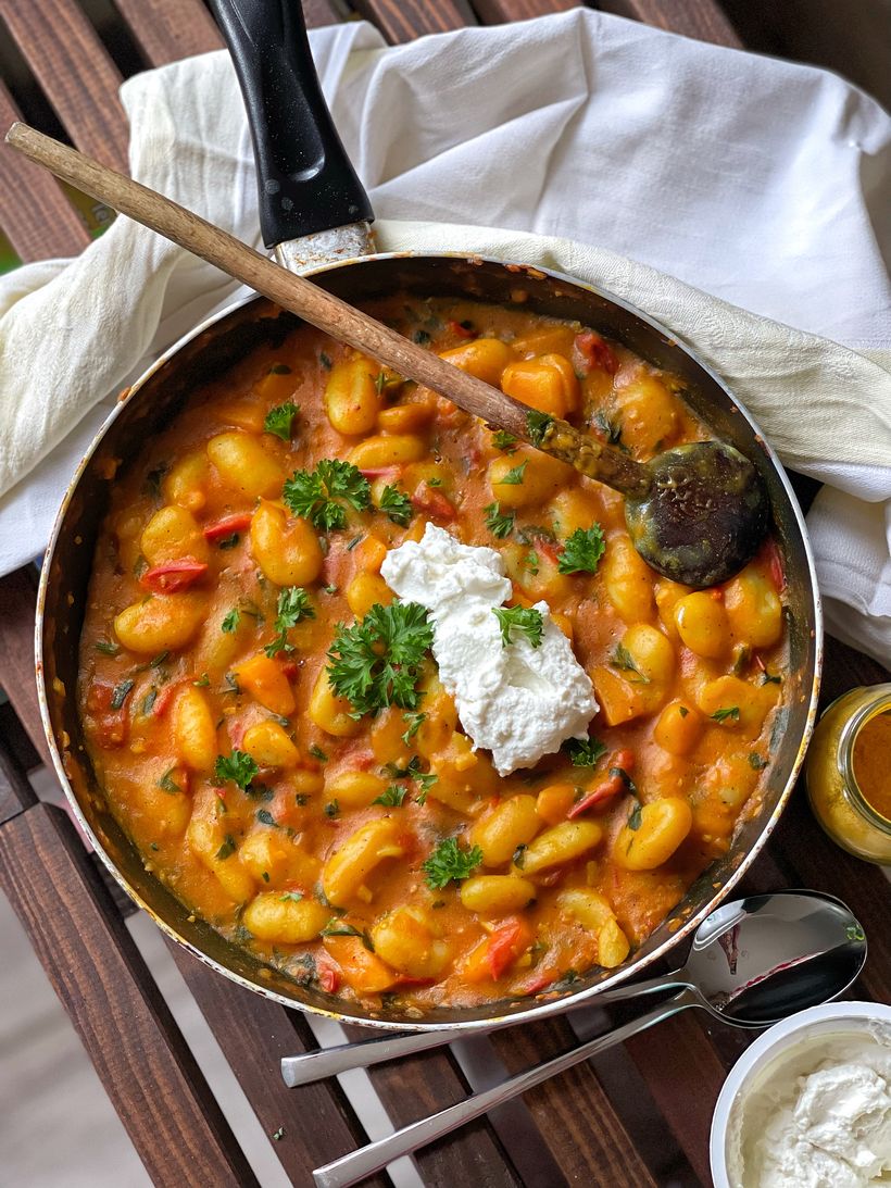 Gnocchi s Hokkaidó z jedné pánve