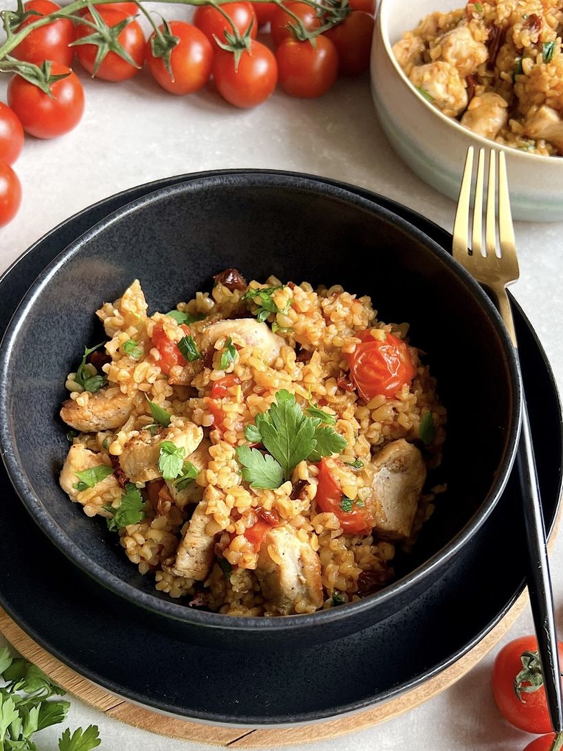 Bulgur mit Hähnchenfleisch