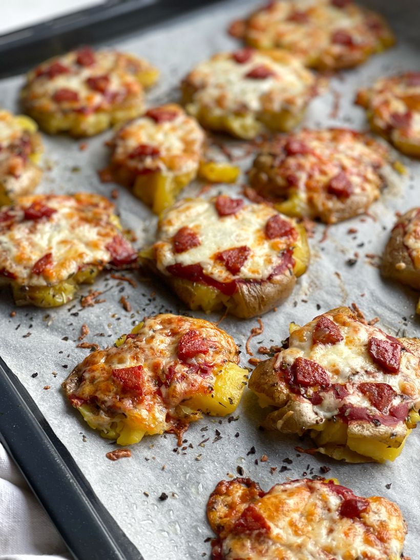 Smashed Potato Pizza