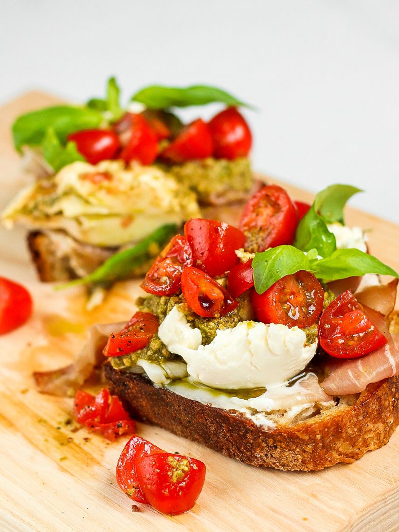 Burrata Caprese Toast