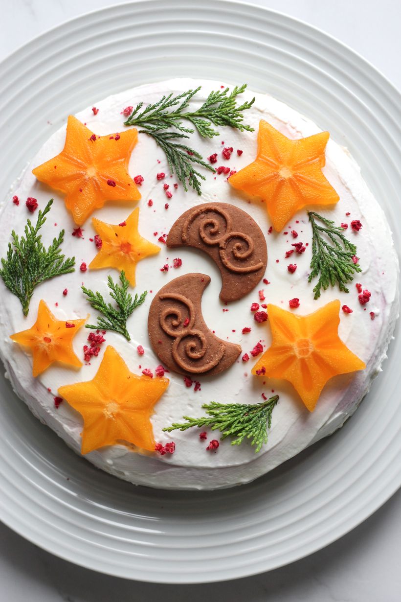 Ořechový dort s tvarohovým krémem