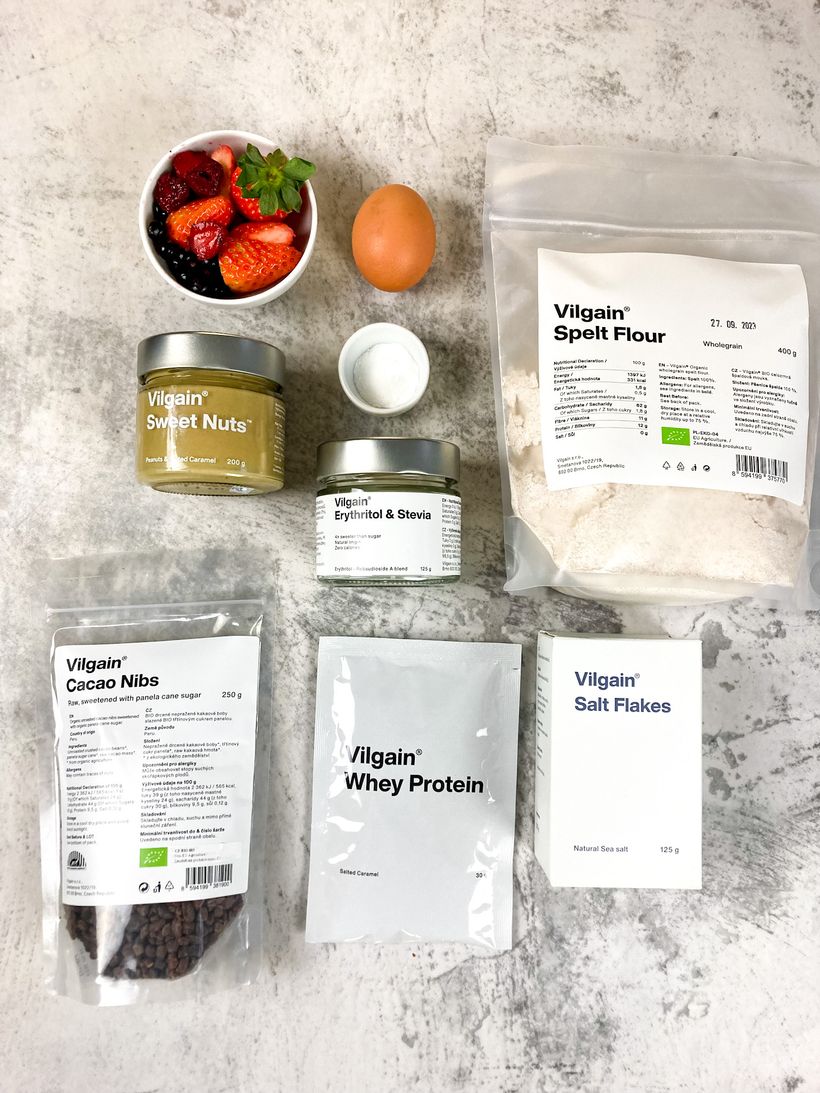 Proteínové vafle so slaným karamelom