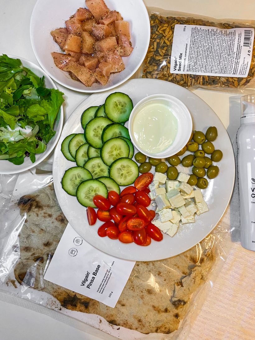 Greek bowl s kuřecím masem