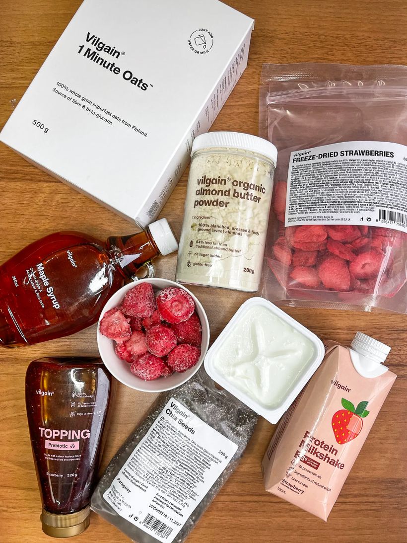 Erdbeer-Protein-Smoothie-Bowl