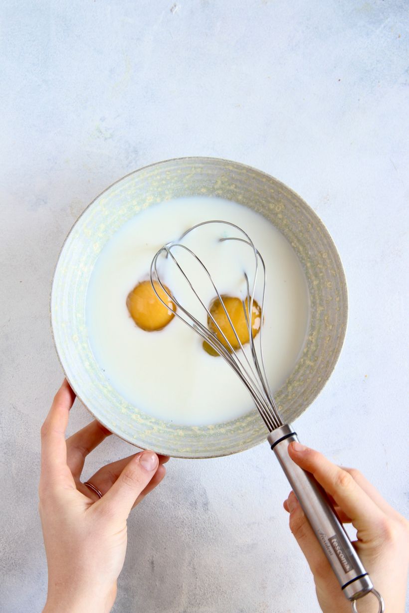 Špenátové palacinky s krémovou náplňou