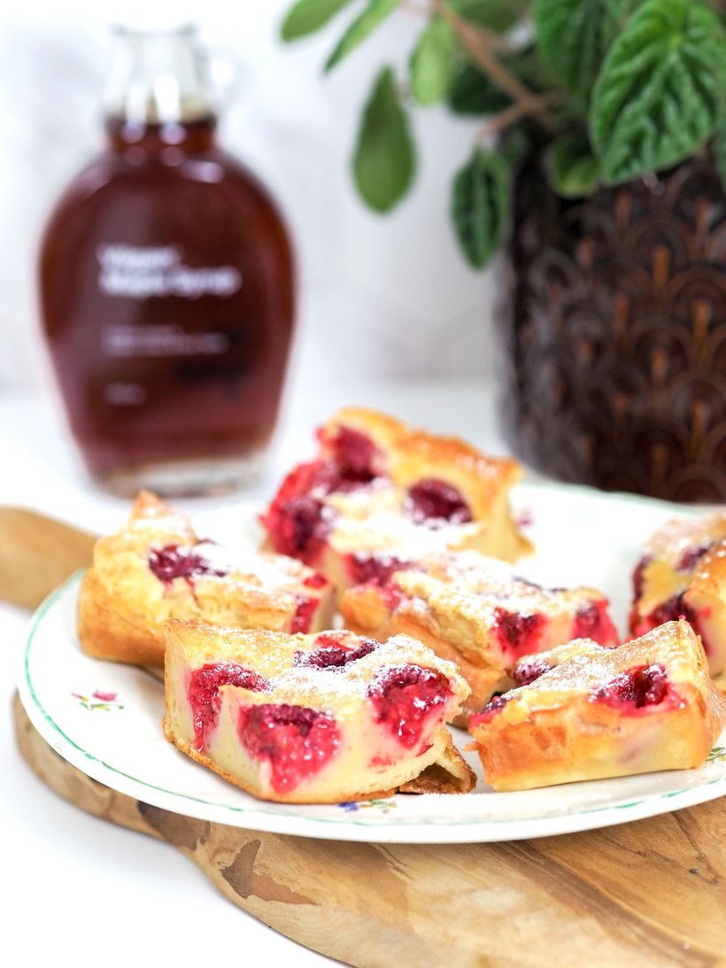 Cottage cheesecake s malinami