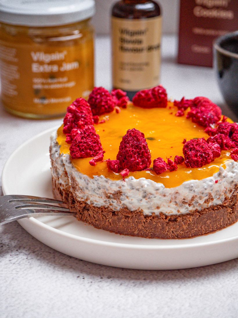 Quick Breakfast Cheesecake with Chia Seeds