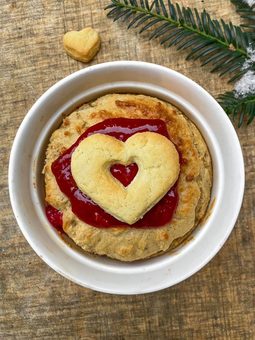 Sült zabkása linzeri sütemény módra