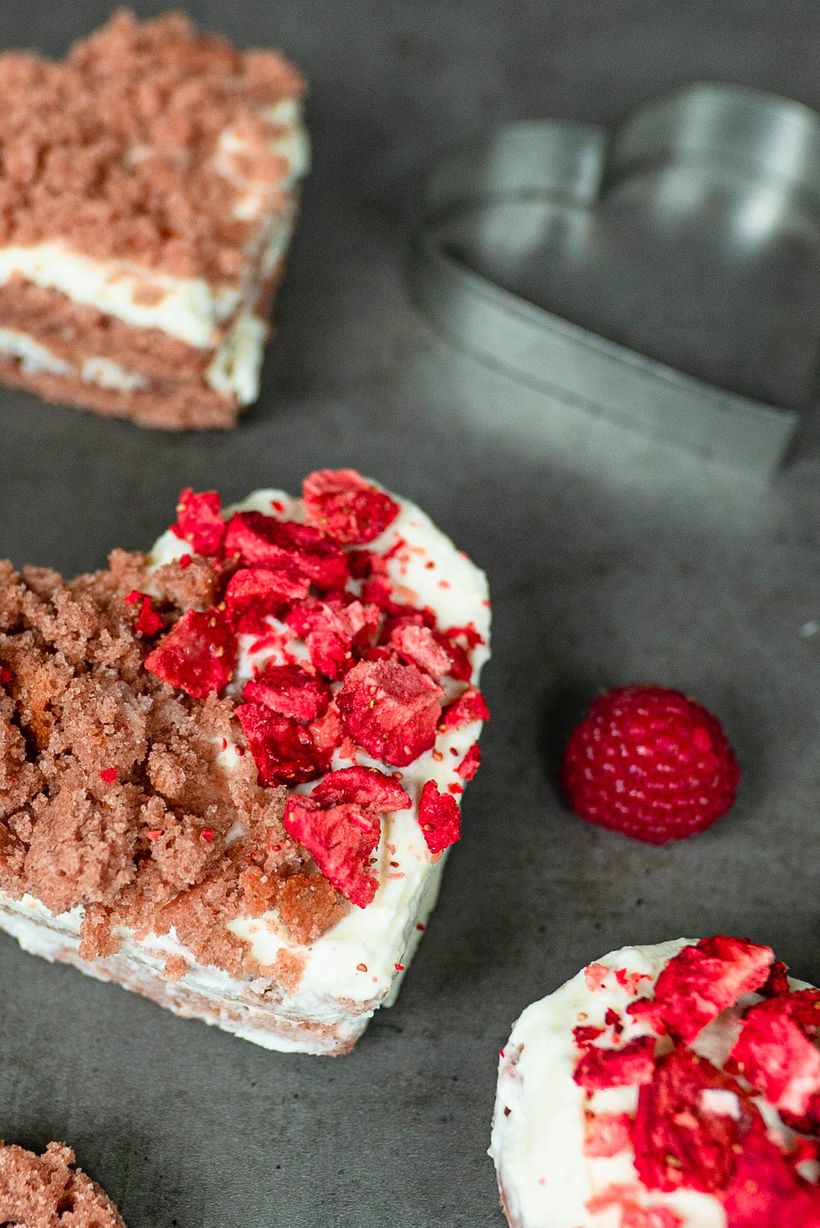 Valentínske Red Velvet srdiečka