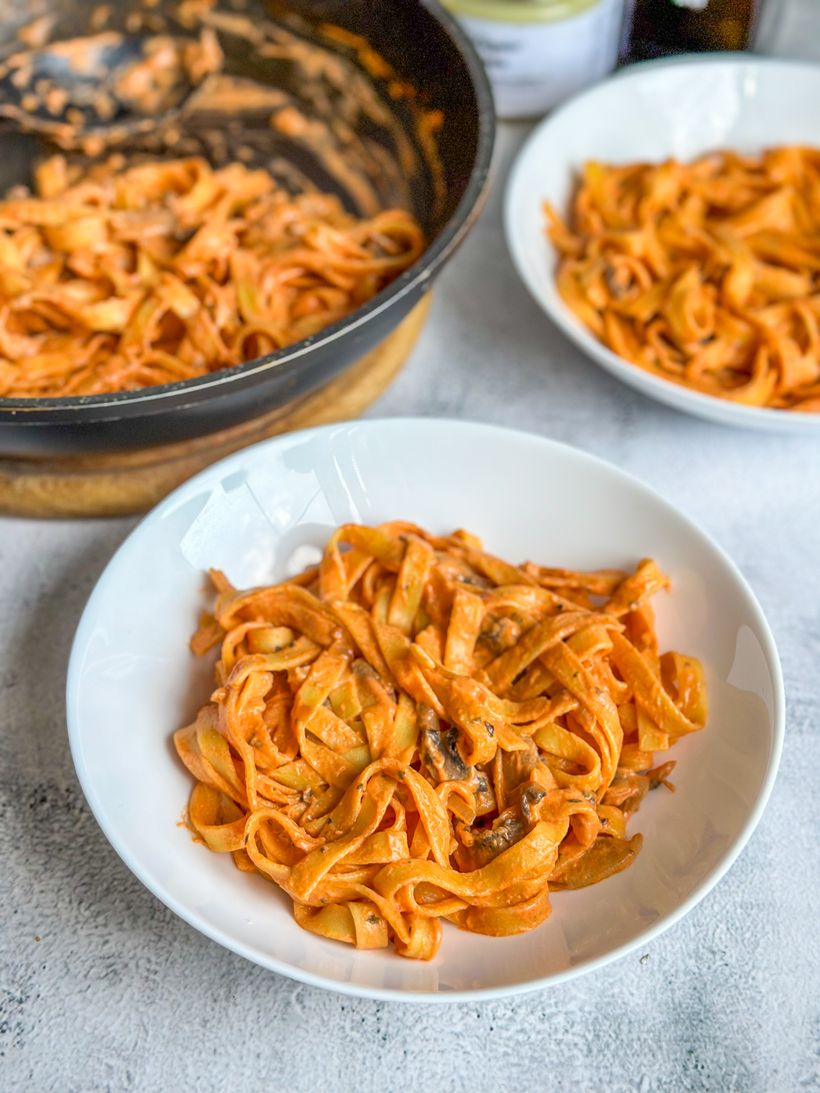 Krémové šampiňónové cestoviny