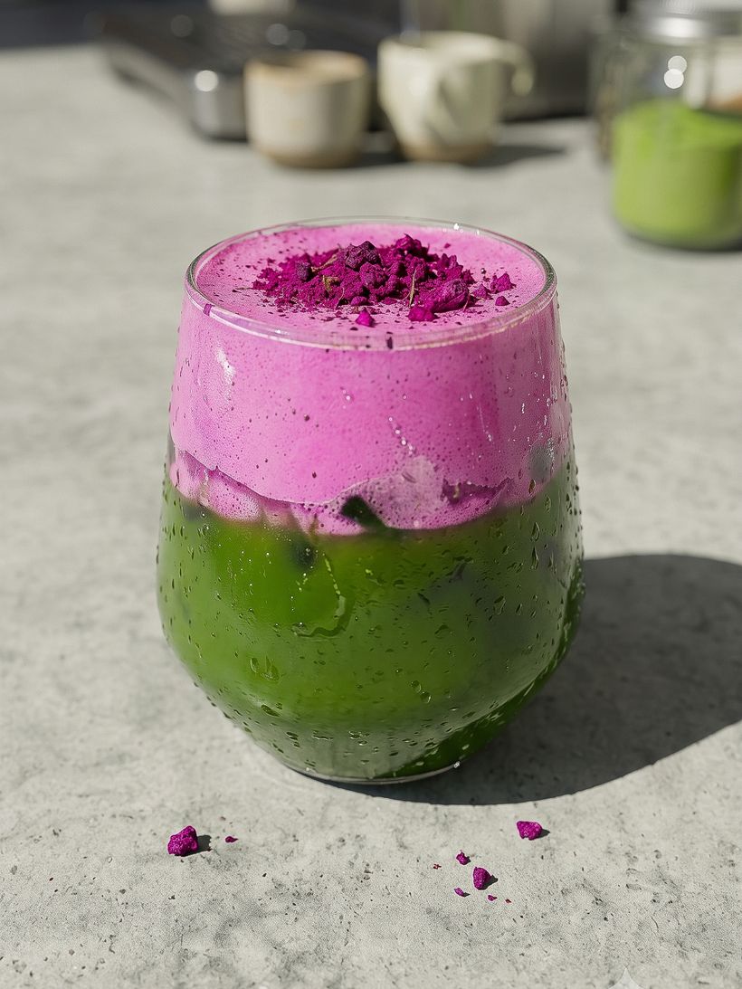 Matcha Latte s dračím ovocem