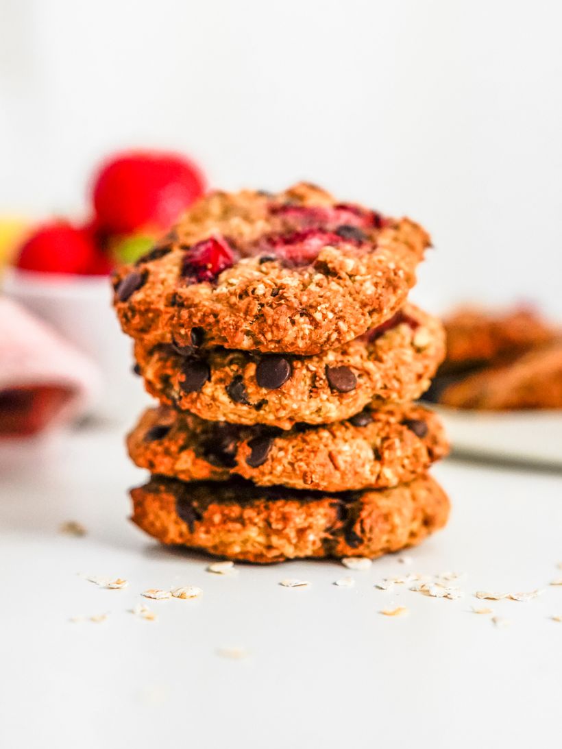 Ovesné cookies s jahodami