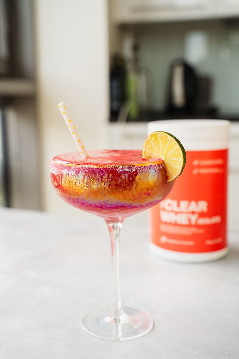Protein Frozen Strawberry Margarita