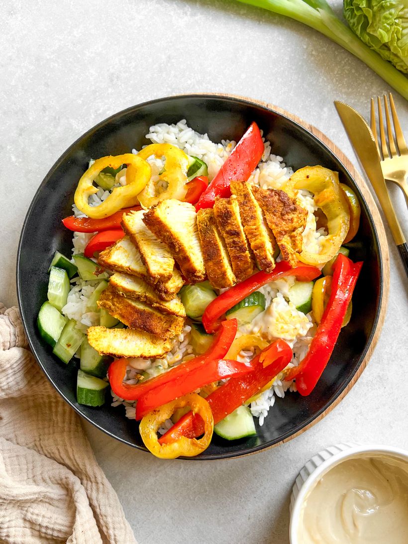 Chicken Shawarma Rice Bowl