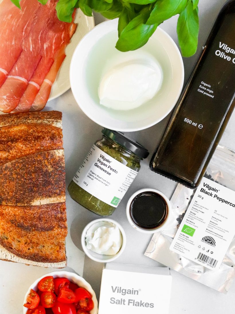 Burrata Caprese Toast