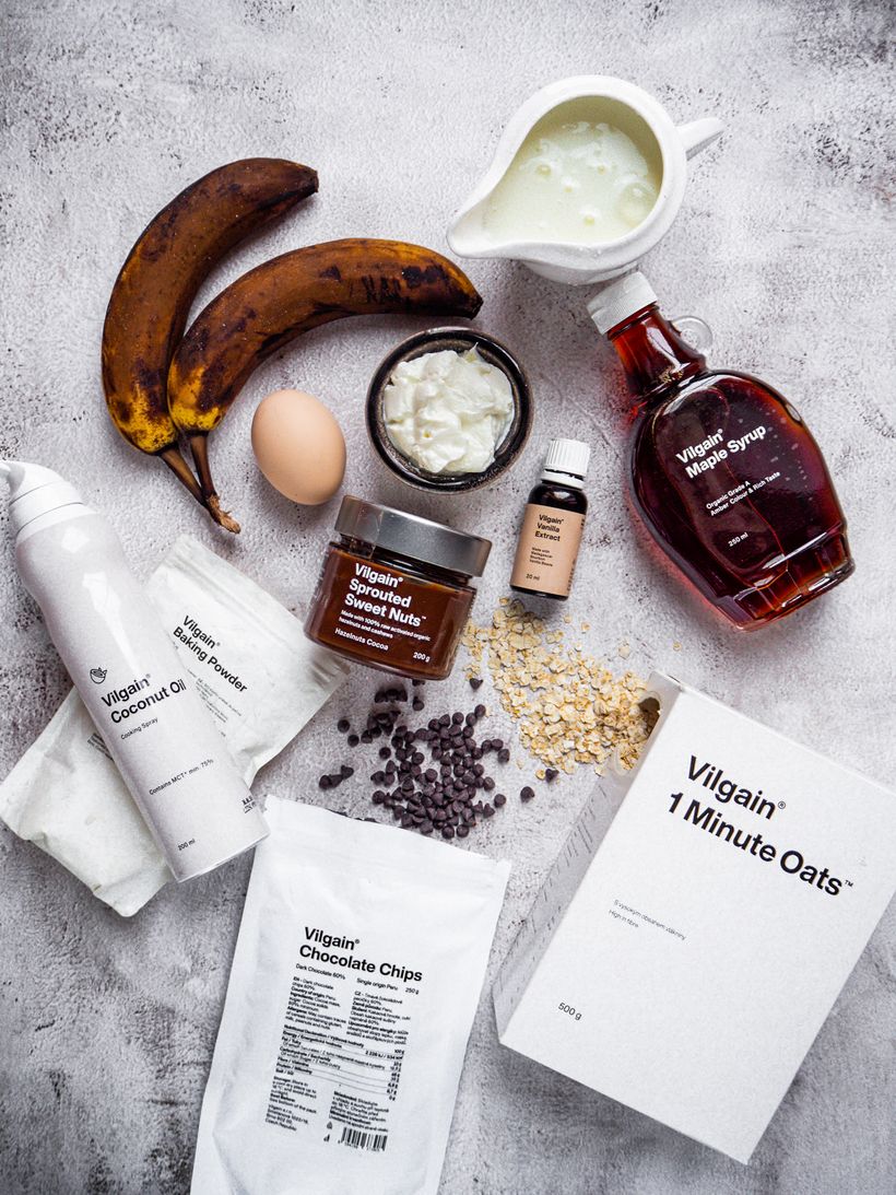 Clătite cu banane din fulgi de ovăz