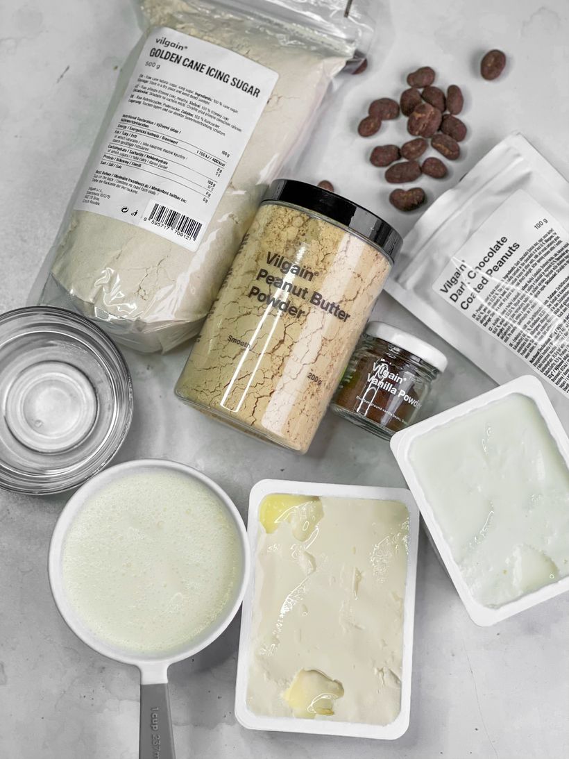 Arašidová pena s tvarohom