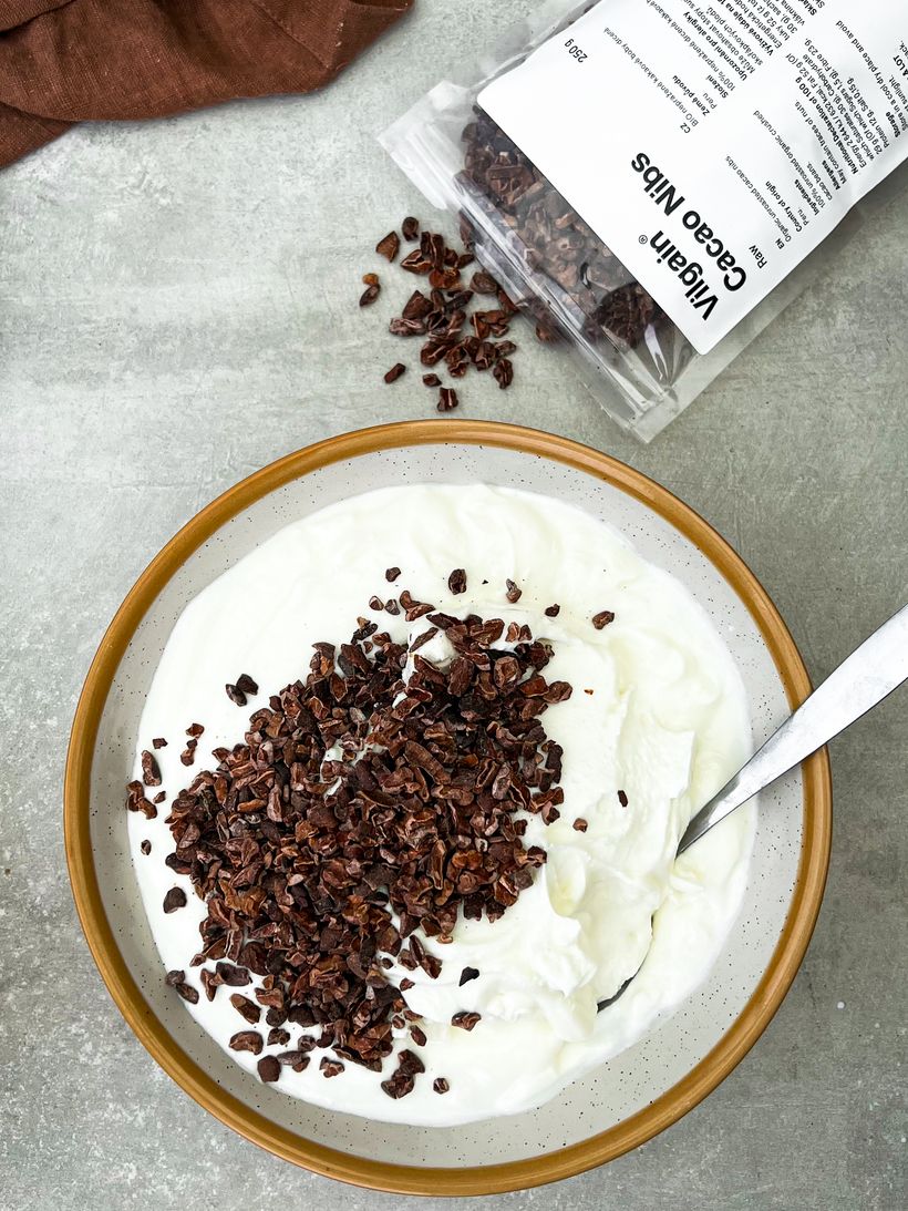 Glutenfreies Protein-Dessert im Glas