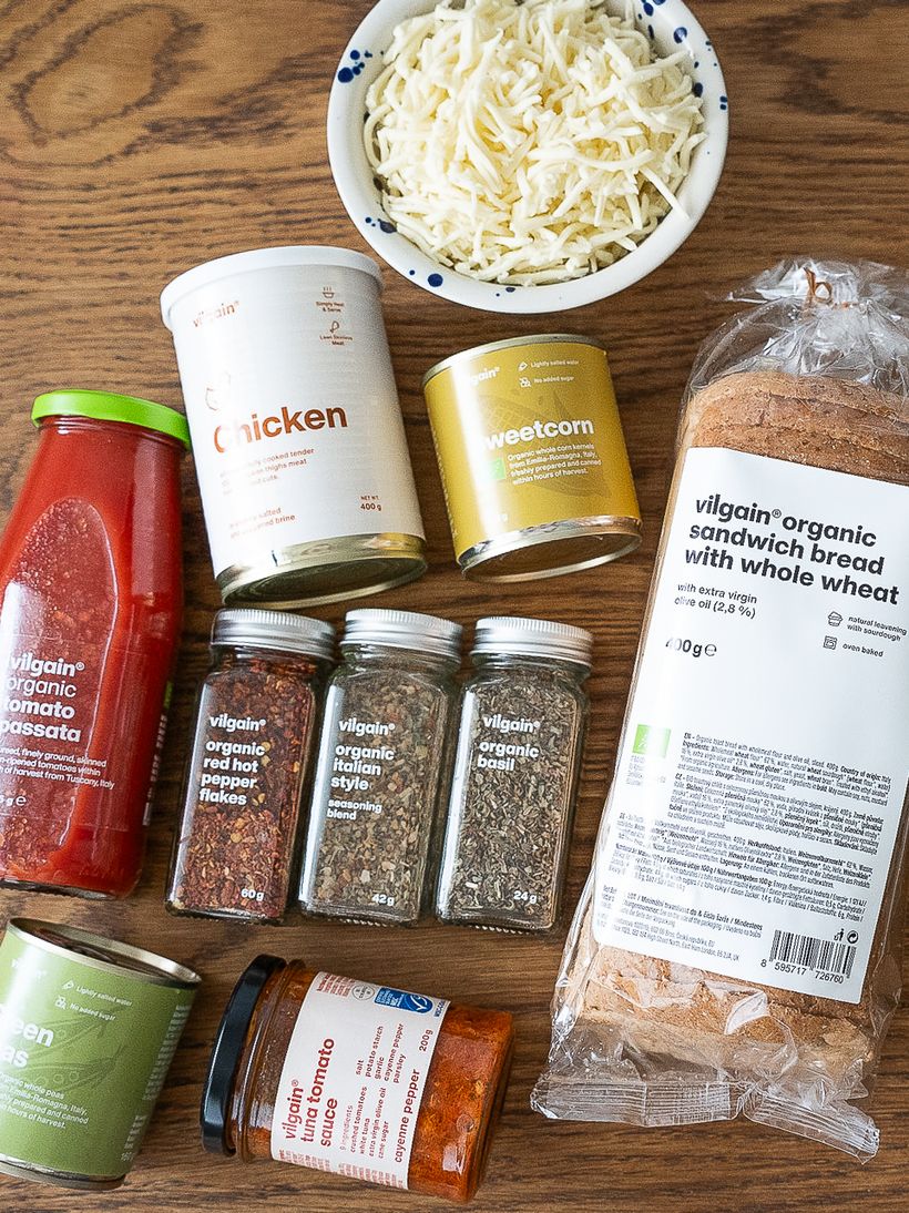 Csirkés pizzás toastok