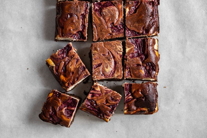 Schoko-Käsekuchen-Brownies mit Quark