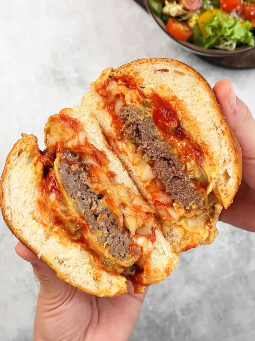 Cheeseburger de casă