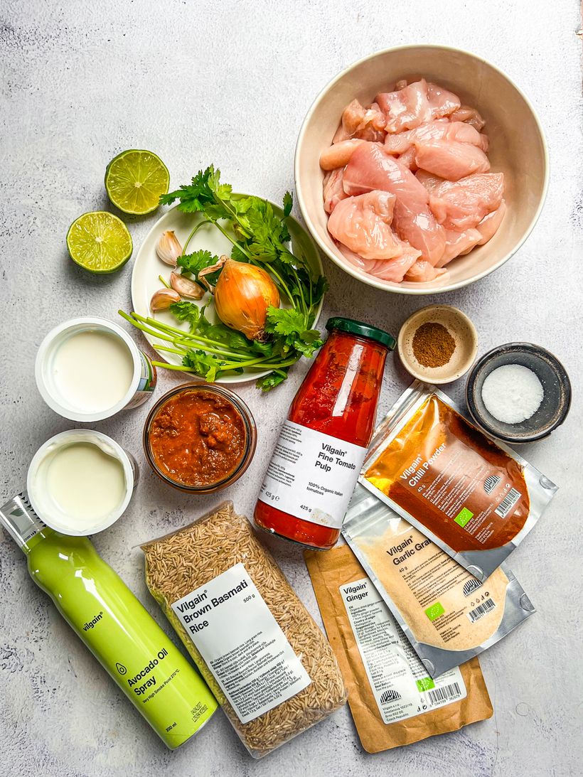 Kuřecí tikka masala s rýží