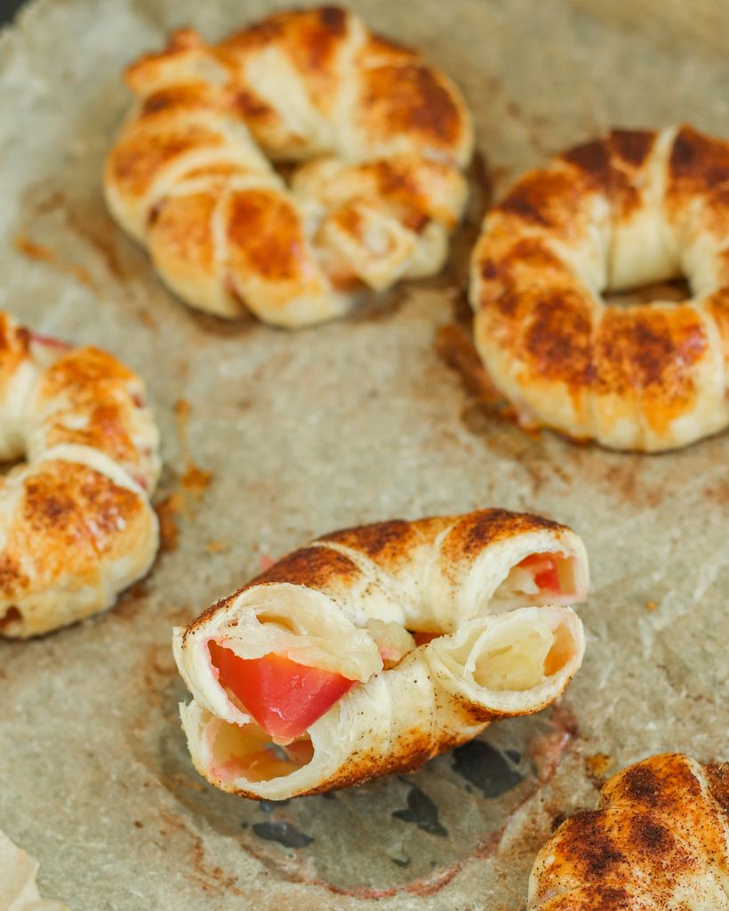 Äpfel im Blätterteigmantel