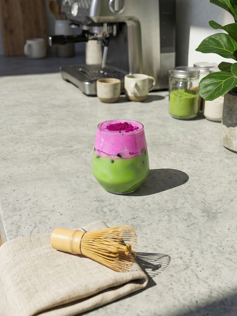 Matcha Latte s dračím ovocem