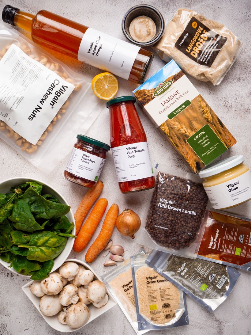 Vegánske lasagne so šošovicou