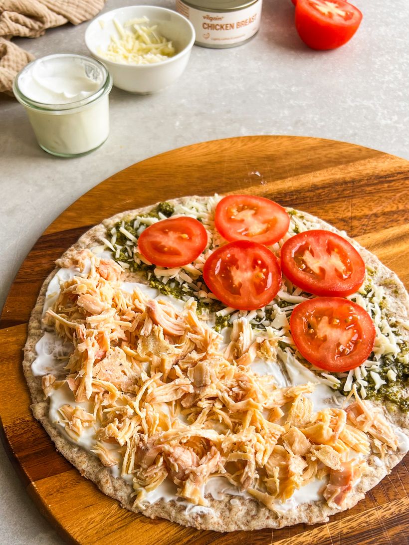 Pesto Chicken Quesadilla