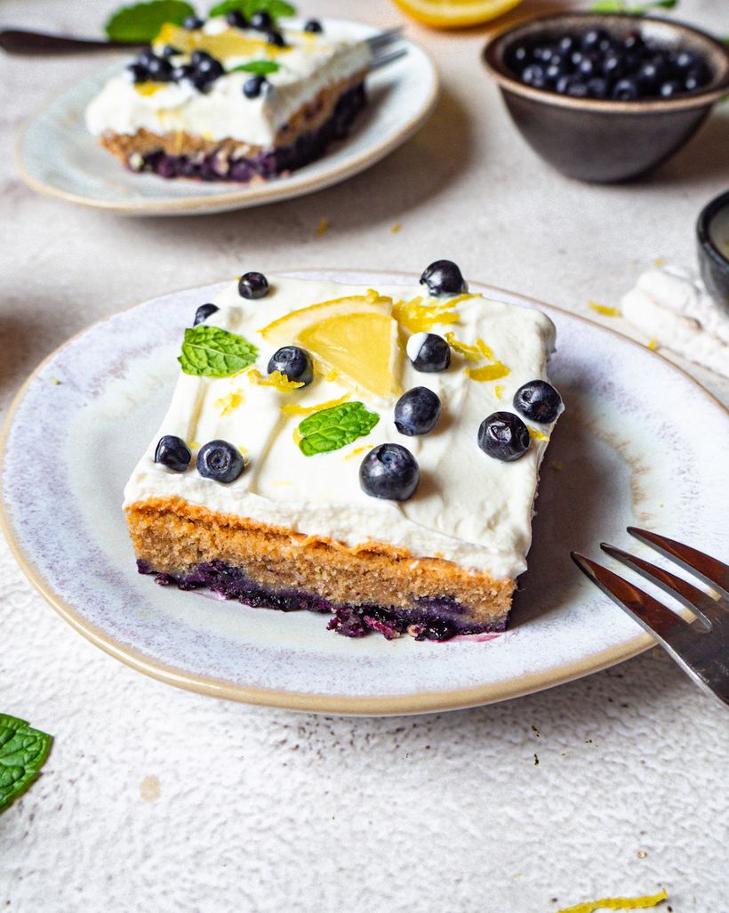 Borůvkovo citronová buchta