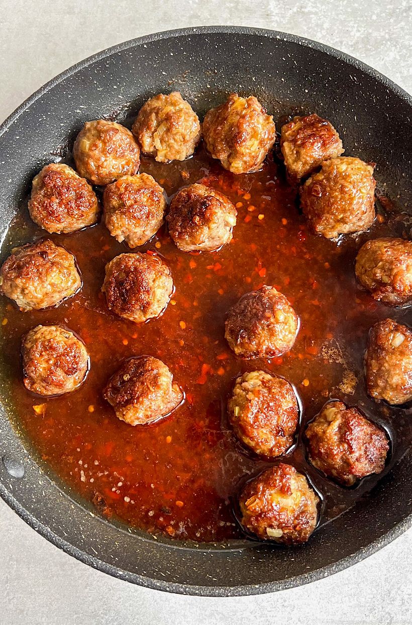 Klopsiki w słodkim sosie chilli